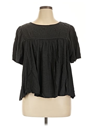 Lucky Brand Short Sleeve Blouse (view 1)