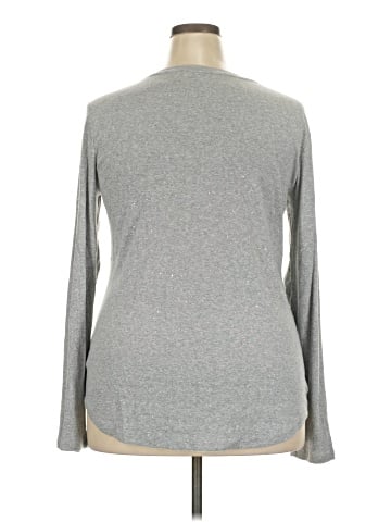 a.n.a. A New Approach Long Sleeve Henley (view 2)
