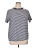 Old Navy Stripes Gray Short Sleeve Top Size XL (tall) - photo 1