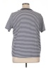Old Navy Stripes Gray Short Sleeve Top Size XL (tall) - photo 2