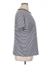Old Navy Stripes Gray Short Sleeve Top Size XL (tall) - photo 4