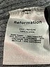 Reformation Metallic Gray Cashmere Pullover Sweater Size M - photo 5