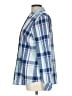 Talbots Plaid Blue Long Sleeve Button-Down Shirt Size L - photo 5