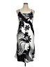 Natori 100% Polyester Graphic Gray Cocktail Dress Size XL - photo 1