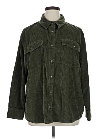 American Eagle Outfitters Long Sleeve Button-Down Shirt (view 1)