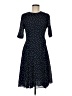 Jigsaw Polka Dots Blue Casual Dress Size 6 - photo 1