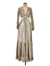 VICI Metallic Silver Gold Cocktail Dress Size L - photo 1
