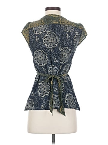 Edme & Esyllte Short Sleeve Silk Top (view 2)