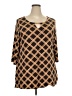 Charter Club Brown 3/4 Sleeve Top Size 2X - photo 1