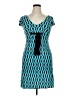 Volume One Graphic Teal Blue Casual Dress Size L - photo 1