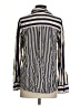 Topshop 100% Viscose Stripes Blue Long Sleeve Button-Down Shirt Size 4 - photo 2