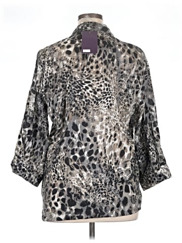 Gloria Vanderbilt 3/4 Sleeve Button-Down Shirt (view 2)