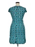 Volume One Graphic Teal Blue Casual Dress Size L - photo 2