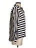 Topshop 100% Viscose Stripes Blue Long Sleeve Button-Down Shirt Size 4 - photo 4