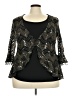 New Directions Black 3/4 Sleeve Blouse Size 3X - photo 1