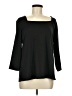 Susan Graver Black 3/4 Sleeve T-Shirt Size M - photo 1