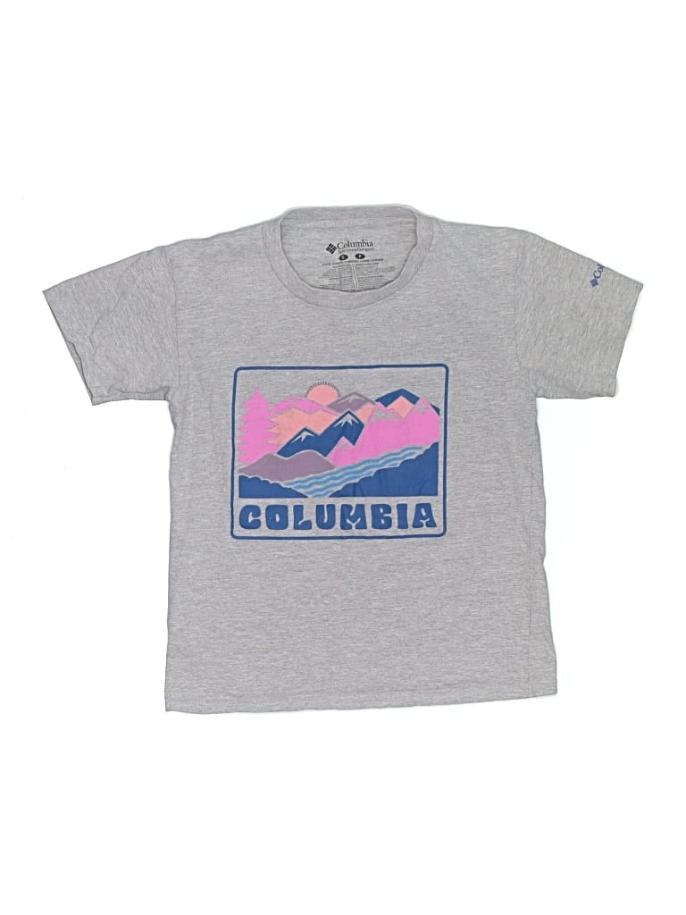 Pre-owned Columbia Kids' Short Sleeve T-shirt In Silver