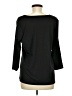 Susan Graver Black 3/4 Sleeve T-Shirt Size M - photo 2