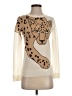 Trina Turk Animal Print Ivory Pullover Sweater Size XS - photo 1