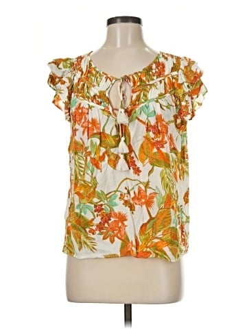 Rose + Olive Short Sleeve Blouse (view 1)