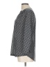 H&M 100% Polyester Gray Long Sleeve Blouse Size L - photo 5