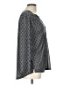 H&M 100% Polyester Gray Long Sleeve Blouse Size L - photo 4
