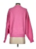 Leith Solid Pink Turtleneck Sweater Size S - photo 2