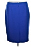 Kasper Solid Blue Formal Skirt Size 16 - photo 2