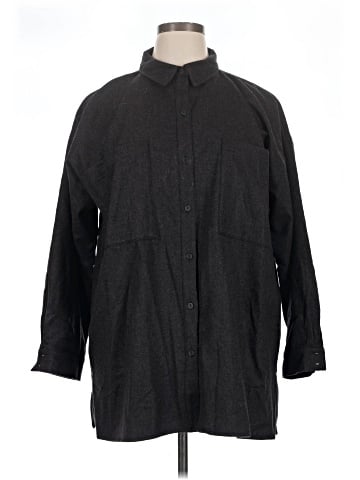 Eileen Fisher 3/4 Sleeve Button-Down Shirt (view 1)