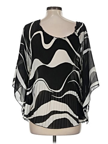 Karen Scott Sport 3/4 Sleeve Blouse (view 2)