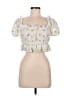 Zara Yellow Short Sleeve Blouse Size M - photo 1