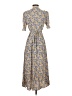 MNG Floral Blue Casual Dress Size 4 - photo 2