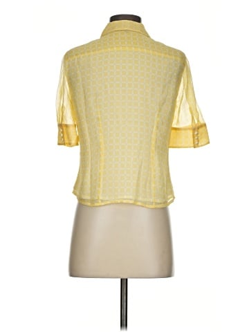 AK Anne Klein Short Sleeve Silk Top (view 2)