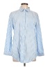 Unbranded Stripes Blue Long Sleeve Button-Down Shirt Size L - photo 1