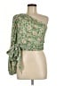 Lulus 100% Polyester Green 3/4 Sleeve Blouse Size M - photo 1