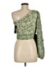 Lulus 100% Polyester Green 3/4 Sleeve Blouse Size M - photo 2