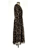 Taylor 100% Polyester Animal Print Brown Casual Dress Size S (estimated) - photo 4