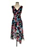 Connected Apparel Floral Black Cocktail Dress Size 4 - photo 1