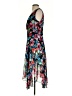 Connected Apparel Floral Black Cocktail Dress Size 4 - photo 5