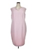 Kasper Solid Pink Cocktail Dress Size 16 - photo 1