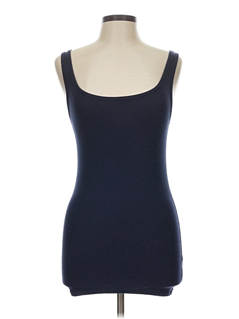Pre-owned Merona Tank Top Blue Strapless Neckline Tops