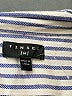 Tinsel Stripes Blue Long Sleeve Button-Down Shirt Size M - photo 7