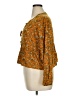 SO 100% Rayon Yellow Long Sleeve Blouse Size XL - photo 5