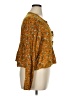 SO 100% Rayon Yellow Long Sleeve Blouse Size XL - photo 4