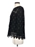 Pale Sky 100% Rayon Black 3/4 Sleeve Blouse Size S - photo 5
