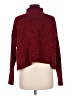 Forever 21 100% Polyester Tweed Burgundy Turtleneck Sweater Size M - photo 2