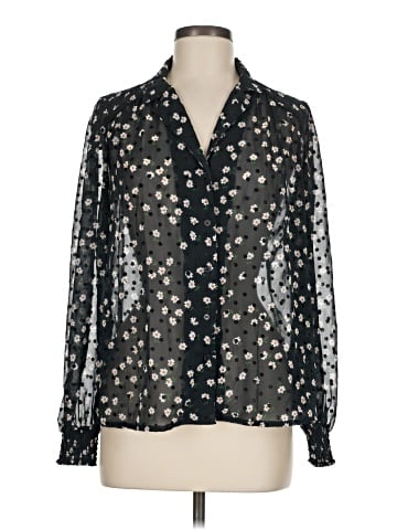 Topshop Long Sleeve Blouse (view 1)