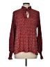 Max Studio 100% Polyester Burgundy Long Sleeve Blouse Size M - photo 1