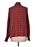 Max Studio 100% Polyester Burgundy Long Sleeve Blouse Size M - photo 2