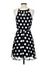 Mi ami 100% Polyester Polka Dots Black Casual Dress Size S - photo 2